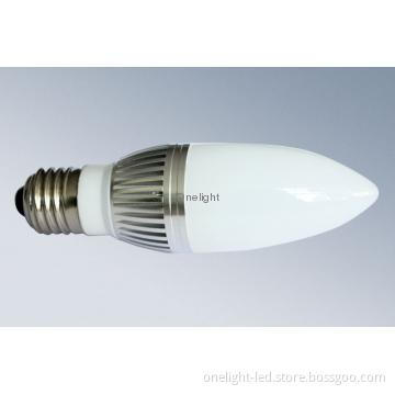 LED candle Bulbs-4W , milky white Glass, High Luminous, Long time